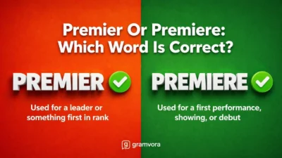 Premier Or Premiere: Which Word Is Correct