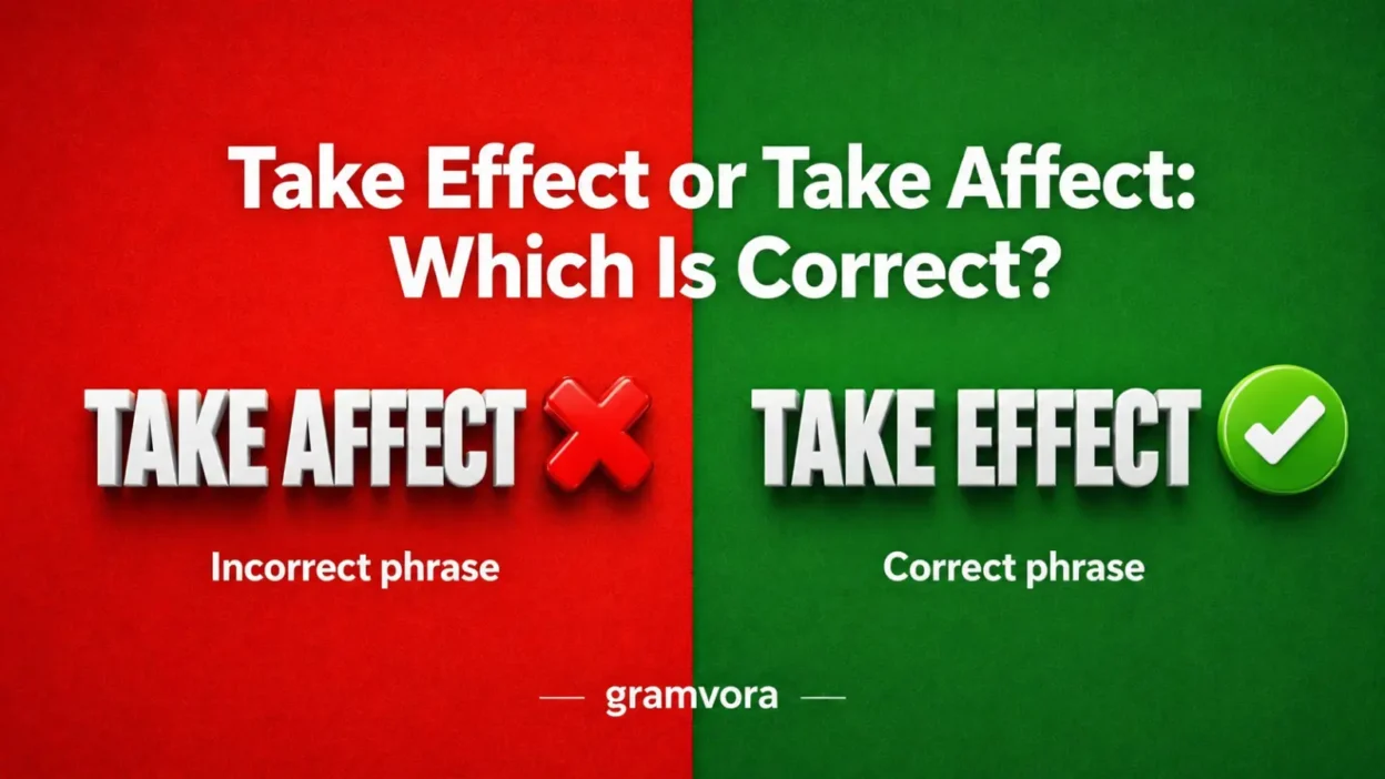Take Effect or Take Affect: Which Is Correct?