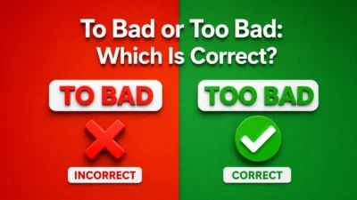 To Bad or Too Bad: Which Is Correct?