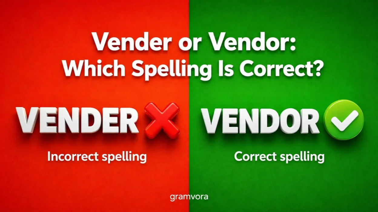 Vender or Vendor: Which Spelling Is Correct?