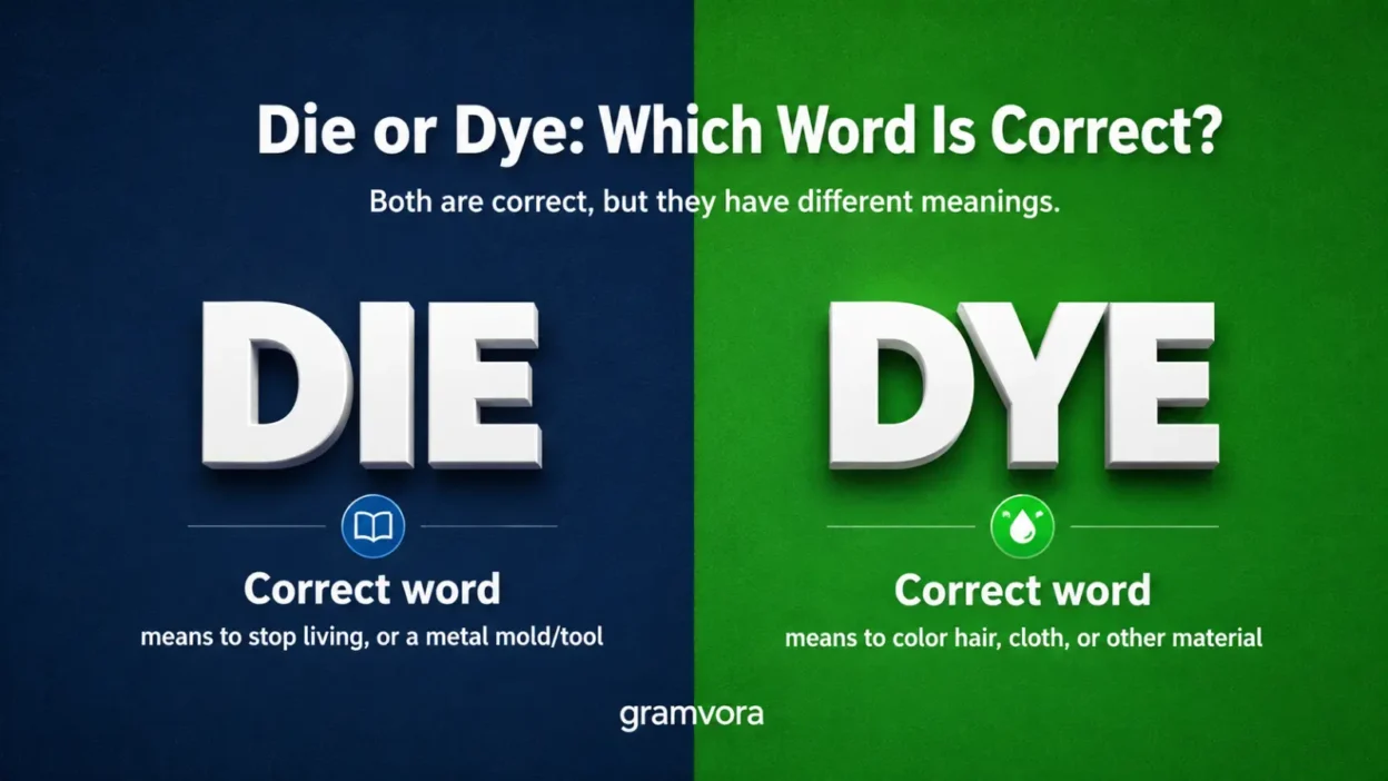 Die or Dye: Which Word Is Correct?