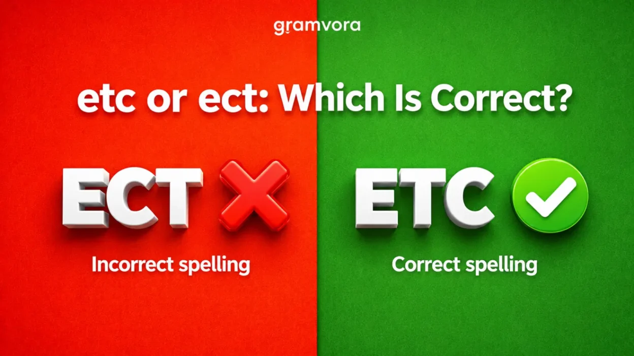 etc or ect: Which Is Correct?