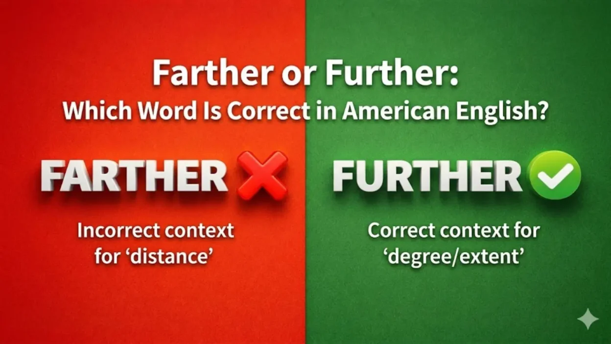 Farther or Further: Which Word Is Correct in American English?