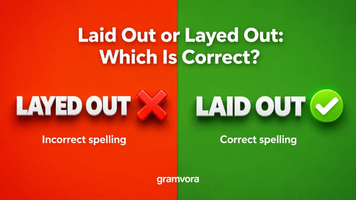 Laid Out or Layed Out: Which Is Correct?