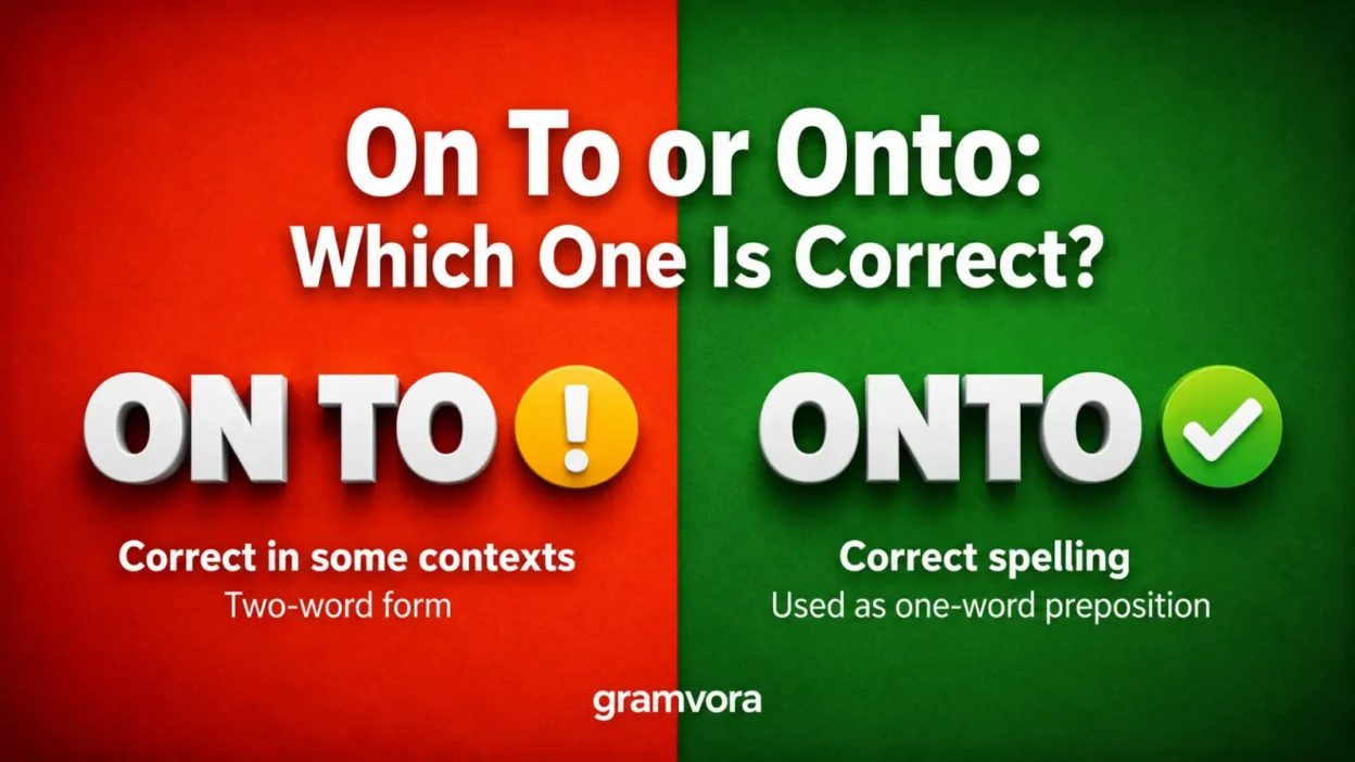 On To or Onto: Which One Is Correct?