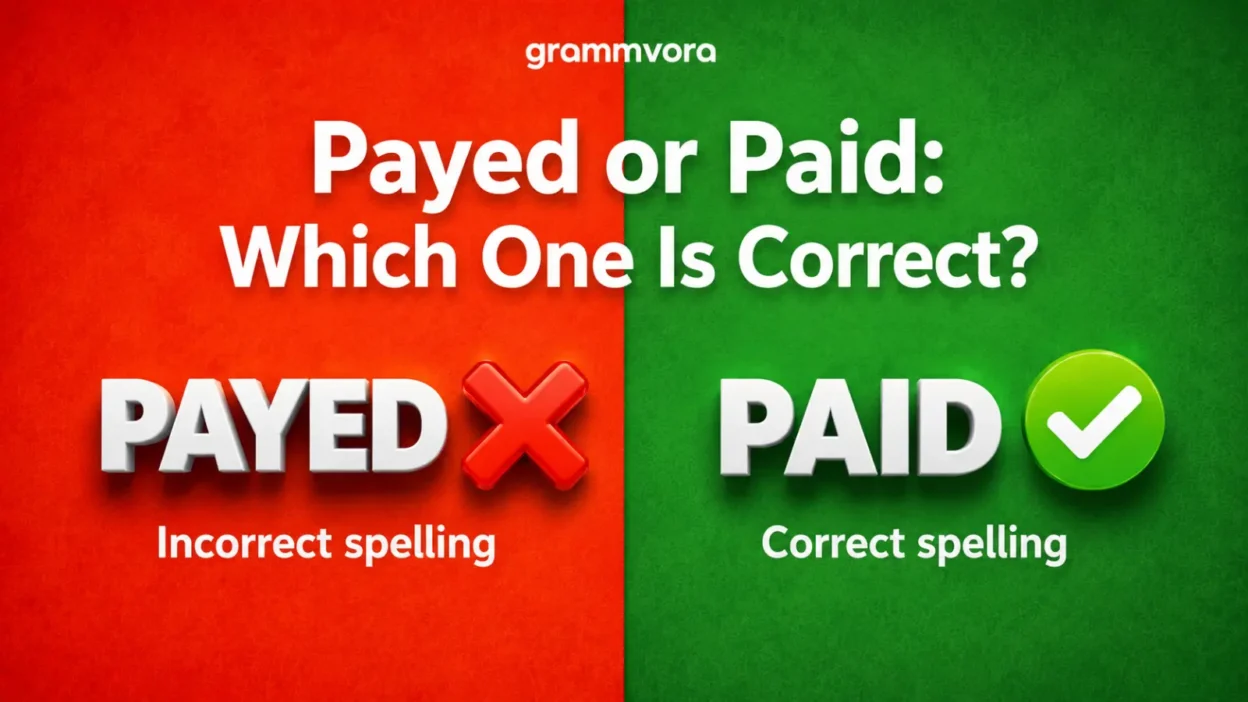 Payed or Paid: Which One Is Correct?