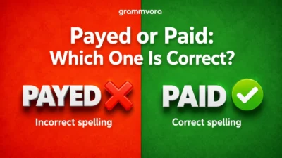 Payed or Paid: Which One Is Correct?