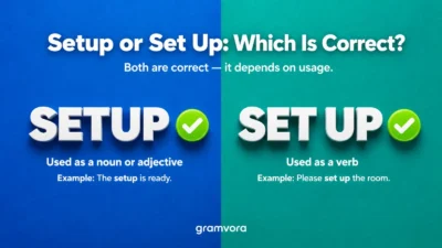 Setup or Set Up: Which Is Correct?