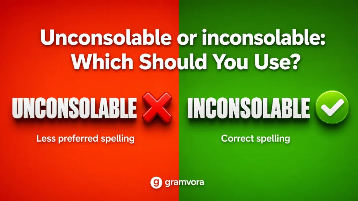 Unconsolable or inconsolable: Which Should You Use?