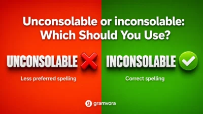 Unconsolable or inconsolable: Which Should You Use?