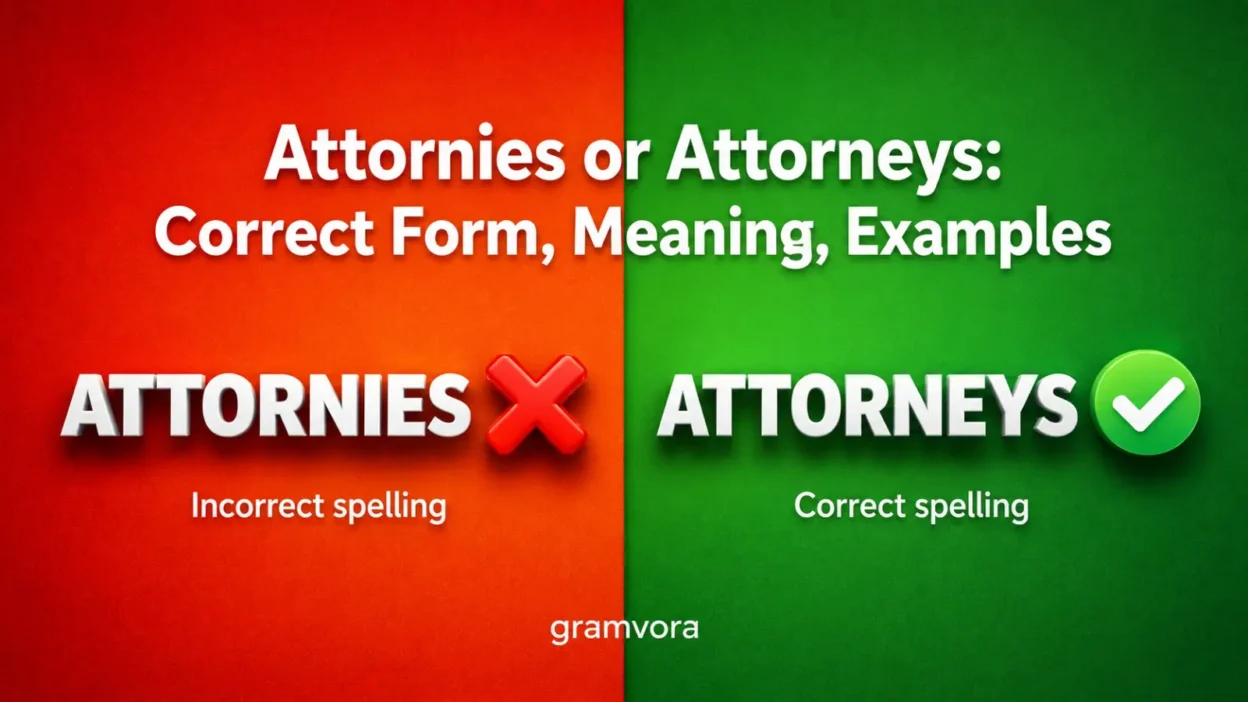 Attornies or Attorneys: Correct Form, Meaning, Examples