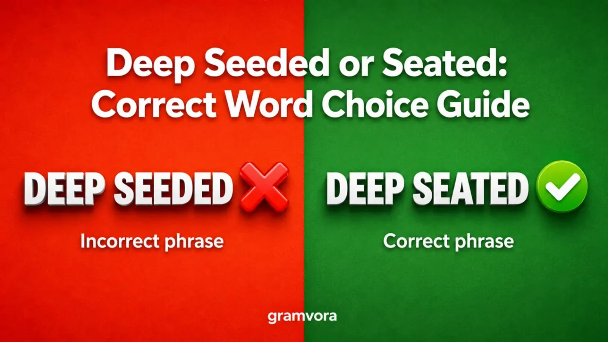 Deep Seeded or Seated: Correct Word Choice Guide