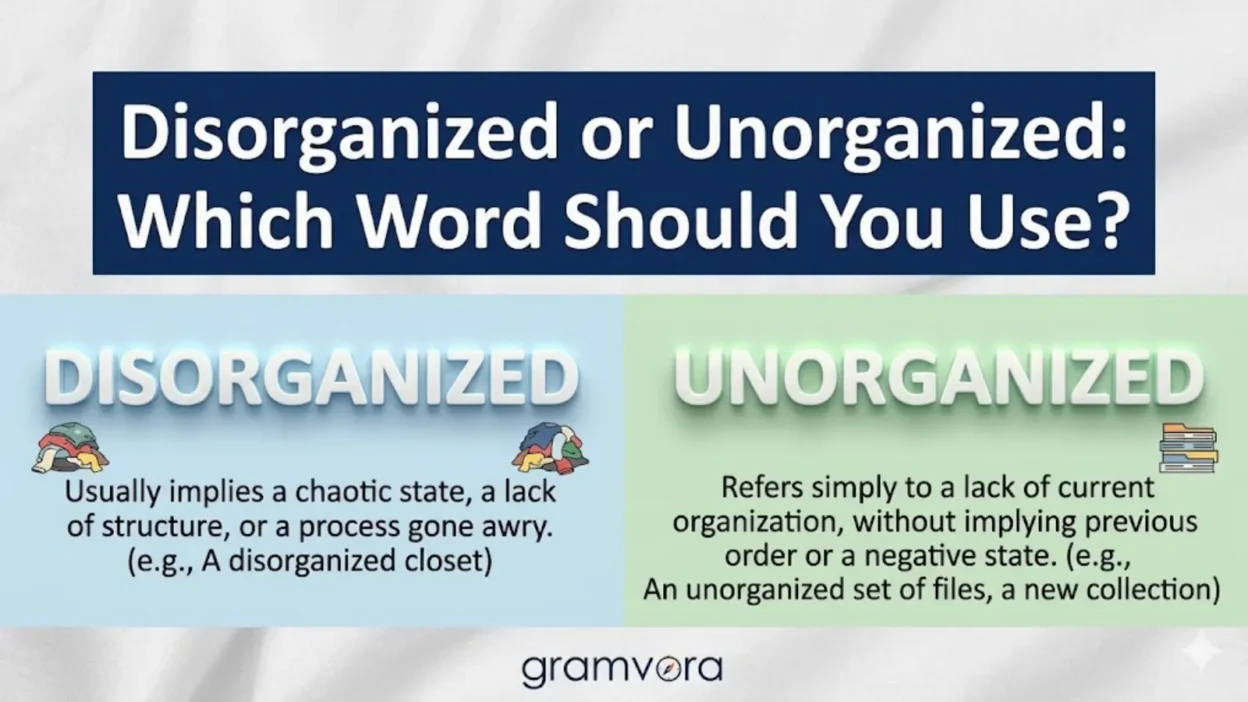 Disorganized or Unorganized: Which Word Should You Use?