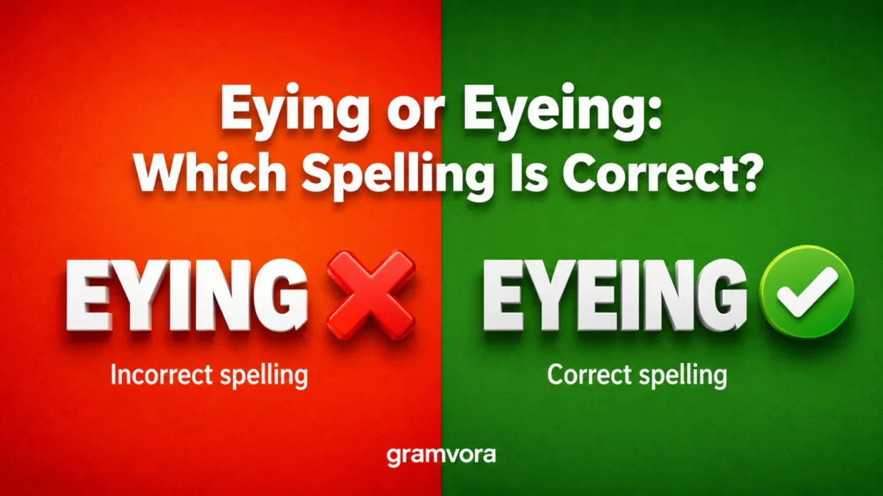 Eying or Eyeing: Which Spelling Is Correct?