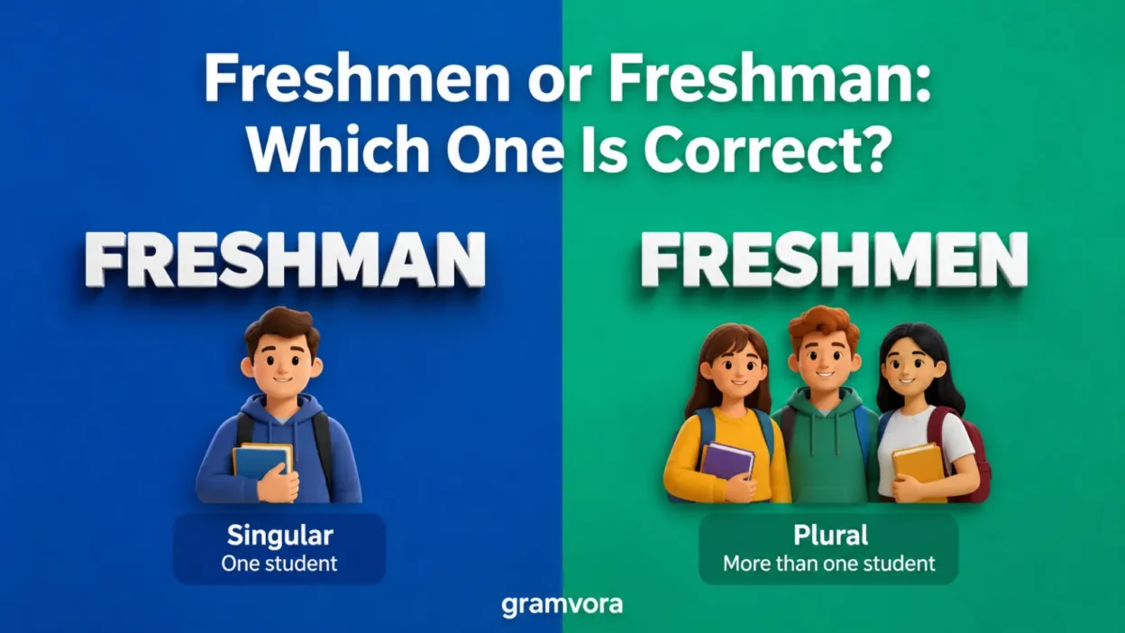 Freshmen or Freshman: Which One Is Correct?