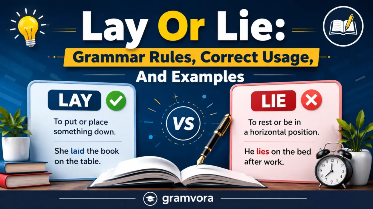 Lay Or Lie: Grammar Rules, Correct Usage, And Examples