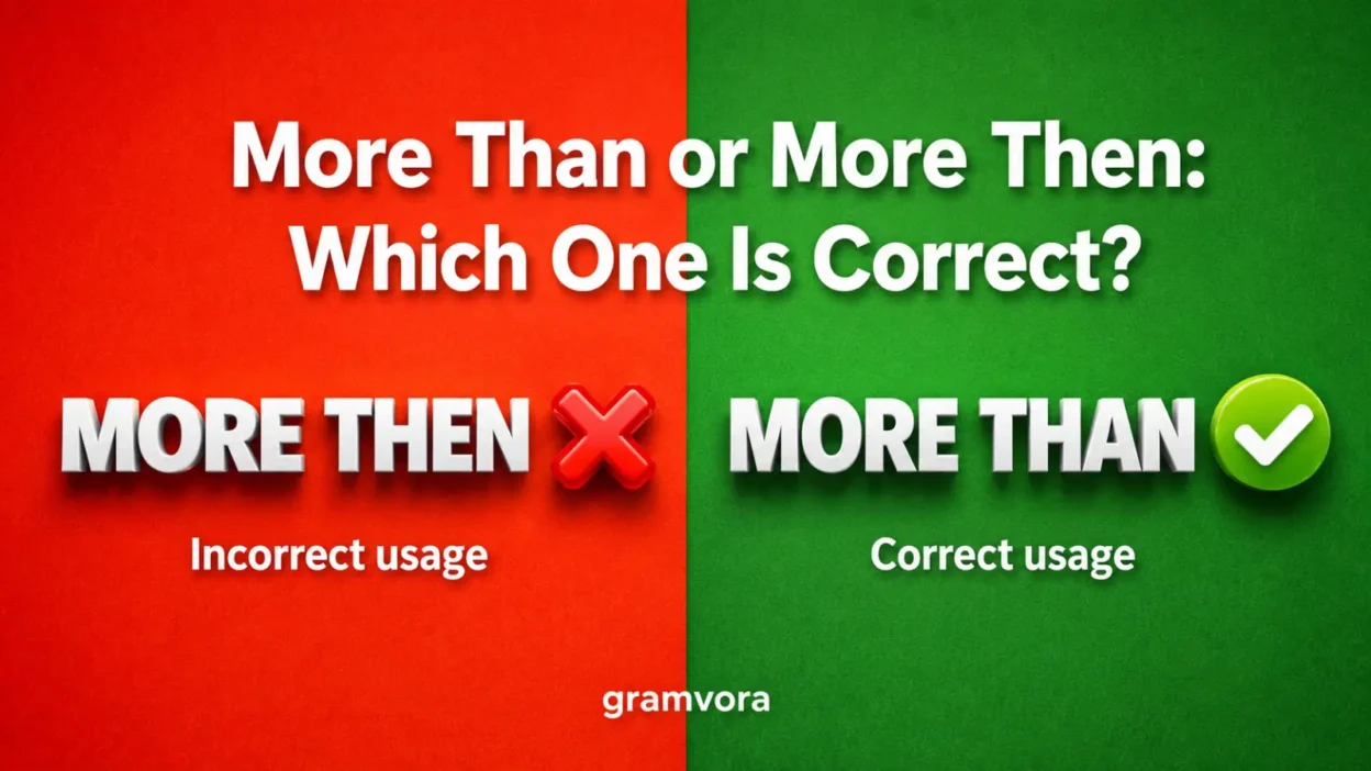 More Than or More Then: Which One Is Correct?