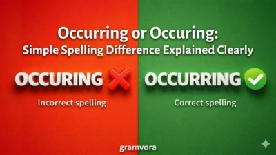 Occurring or Occuring: Simple Spelling Difference Explained Clearly