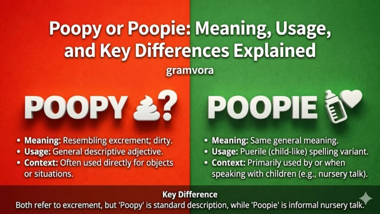 Poopy or Poopie: Meaning, Usage, and Key Differences Explained