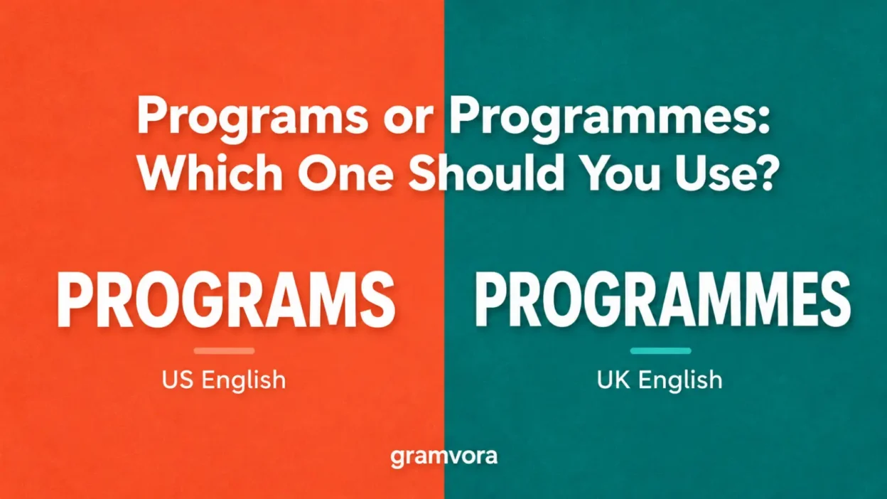 Programs or Programmes: Which One Should You Use?
