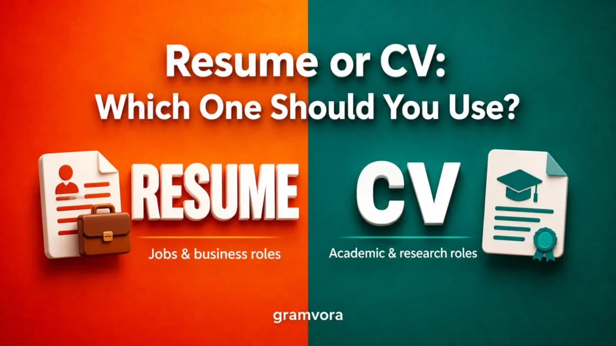 Resume or CV: Which One Should You Use?