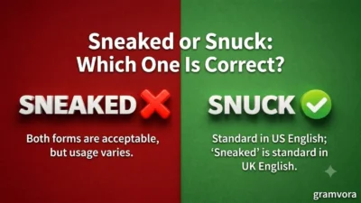 Sneaked or Snuck: Which One Is Correct?