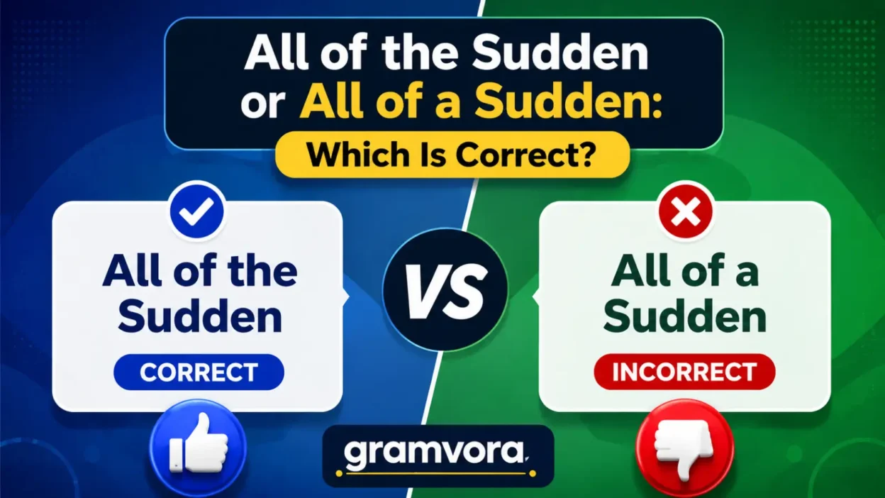 All of the Sudden or All of a Sudden: Which Is Correct?