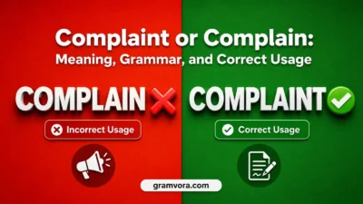 Complaint or Complain: Meaning, Grammar, and Correct Usage
