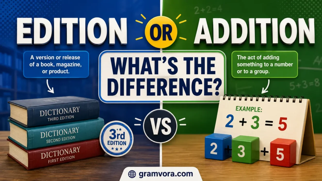 Edition or Addition: What’s the Difference?