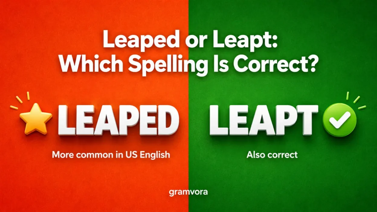 Leaped or Leapt: Which Spelling Is Correct?