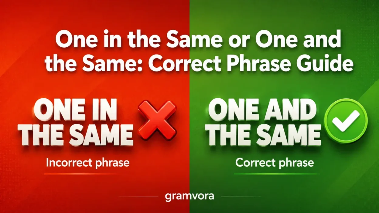 One in the Same or One and the Same: Correct Phrase Guide