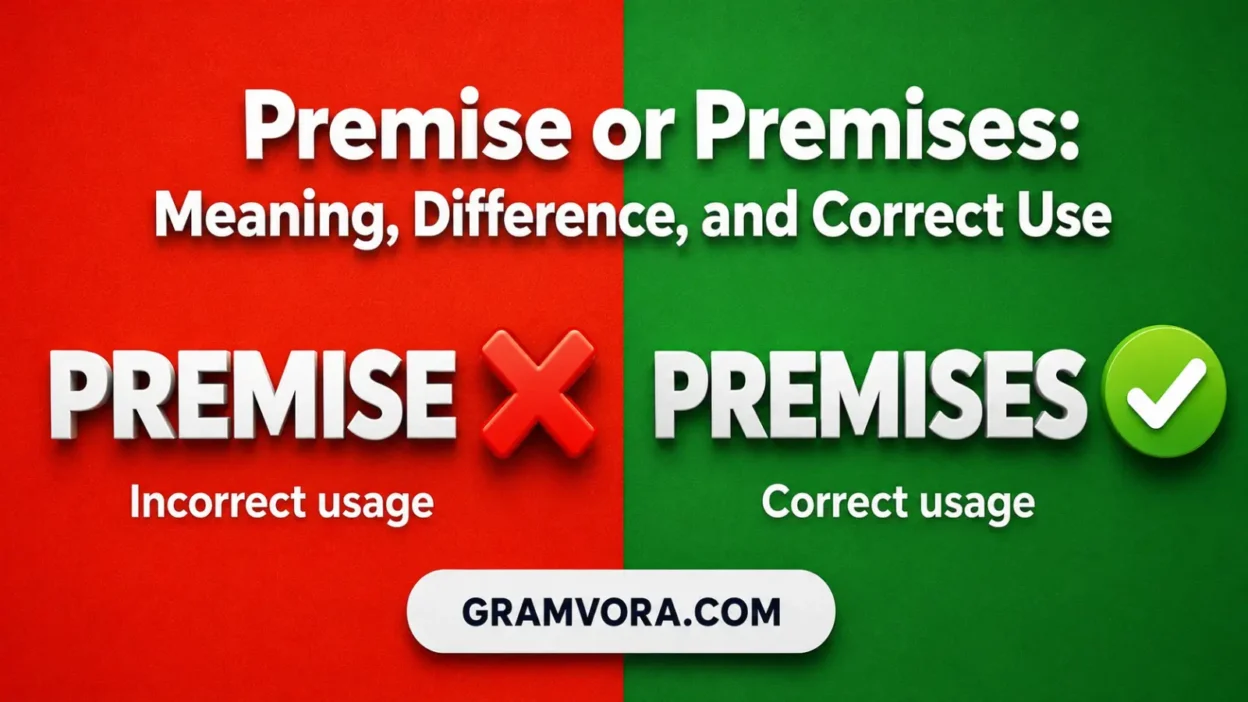 Premise or Premises: Meaning, Difference, and Correct Use