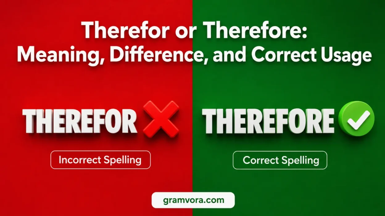 Therefor or Therefore: Meaning, Difference, and Correct Usage