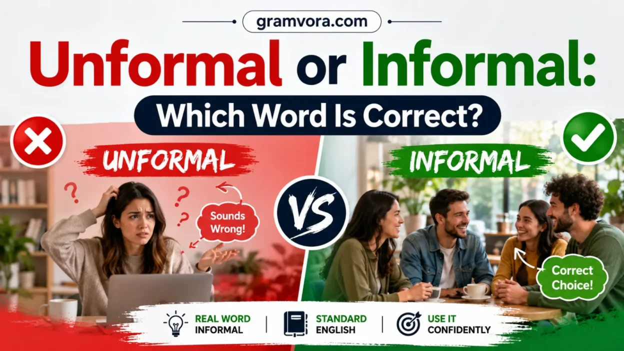 Unformal or Informal: Which Word Is Correct?
