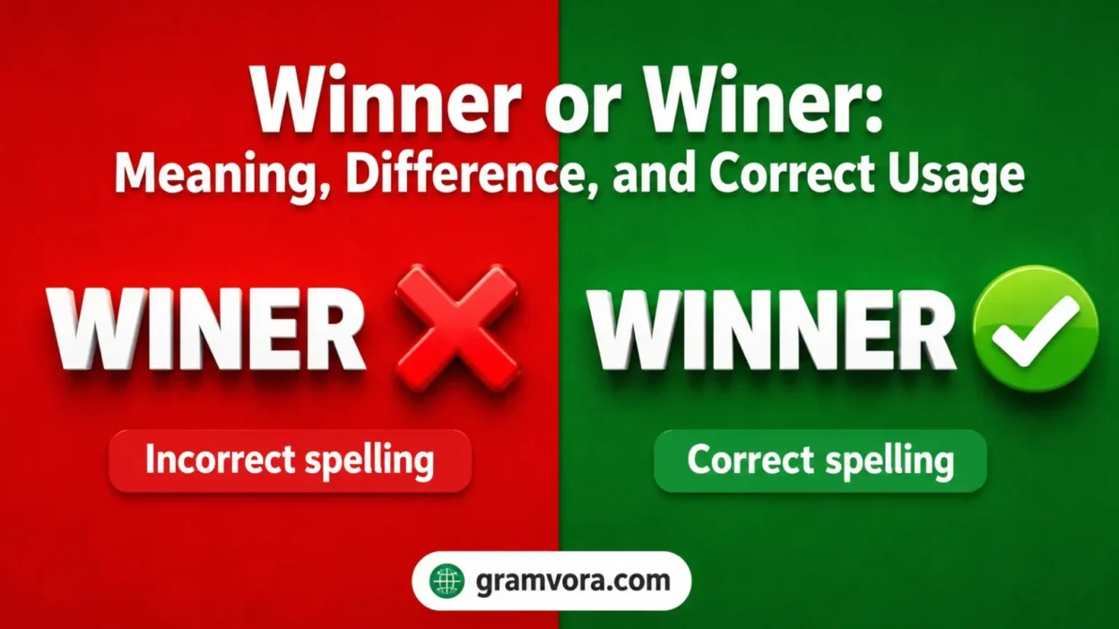 Winner or Winer: Meaning, Difference, and Correct Usage