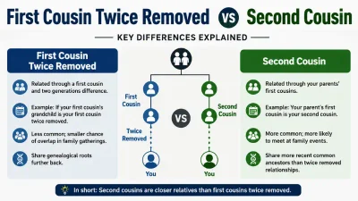 First Cousin Twice Removed vs Second Cousin: Key Differences