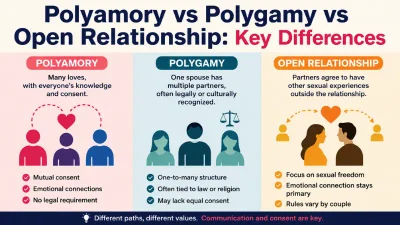 Polyamory vs Polygamy vs Open Relationship: Key Differences