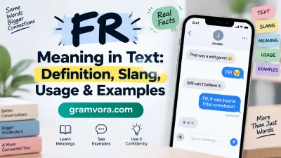 FR Meaning in Text: Definition, Slang, Usage, and Examples